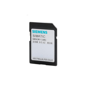 Siemens Simatic S7, Memory Card for S7-1X00 CPU/SINAMICS, 3,3 V FLASH, 24 MBYTE- 6ES7954-8LF03-0AA0