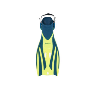 Aqualung Fizz Snorkeling Fin Medium/Extra Large - Yellow Blue Petrol