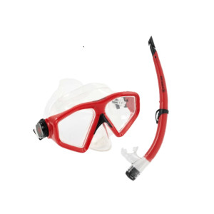 Aqualung Saturn Mask And Snorkel Combo - Red