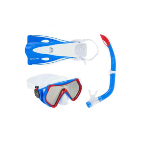 Aqualung Set Hero Snorkeling Small/Medium - White/Blue